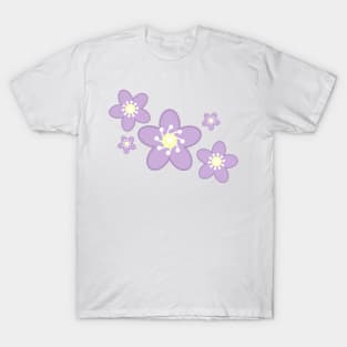 Spring Time Purple Blossom Flower Clusters T-Shirt